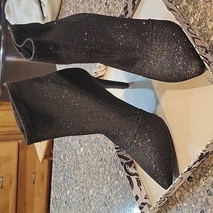 Brash high heel steletto sparkle black size 7